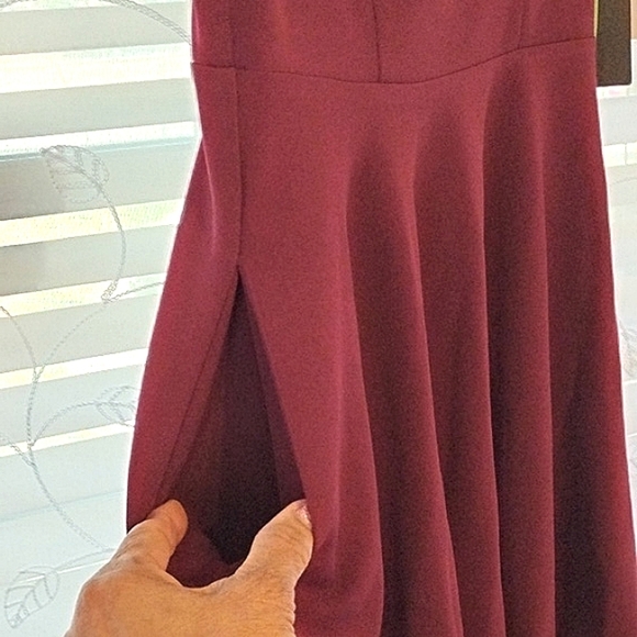 City Triangles Jr. Girl Mini Deep Ruby Dress With Short Lace Sleeves, S: 3 NWT - Picture 13 of 15